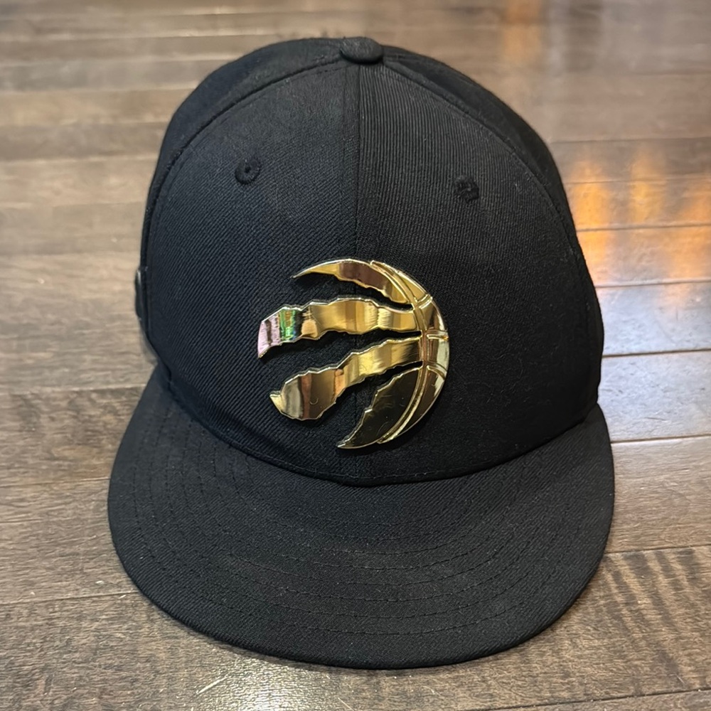 NBA Raptors Black Cap with Gold Logo